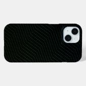 Minimalist Emerald & Teal Zig-Zag Modern Geometric Case-Mate iPhone Case (Achterkant (horizontaal))