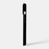 Minimalist Emerald & Teal Zig-Zag Modern Geometric iPhone 15 Case (Linkerkant)