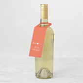 Minimalist | Engagement | Bold Peach Bottle Hanger (Schuin)