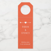 Minimalist | Engagement | Bold Peach Bottle Hanger (Achterkant)