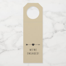 Minimalist | Engagement Champagne | Bottle Hanger