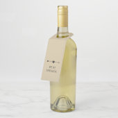 Minimalist | Engagement Champagne | Bottle Hanger (Schuin)