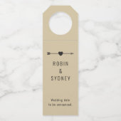 Minimalist | Engagement Champagne | Bottle Hanger (Achterkant)