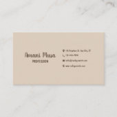 MInimalist Engels en Arabisch Visitekaartje (Voorkant)