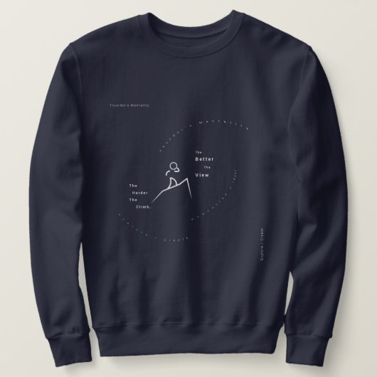 Minimalist Entrepreneur Sweatshirt Gear (Design voorkant)