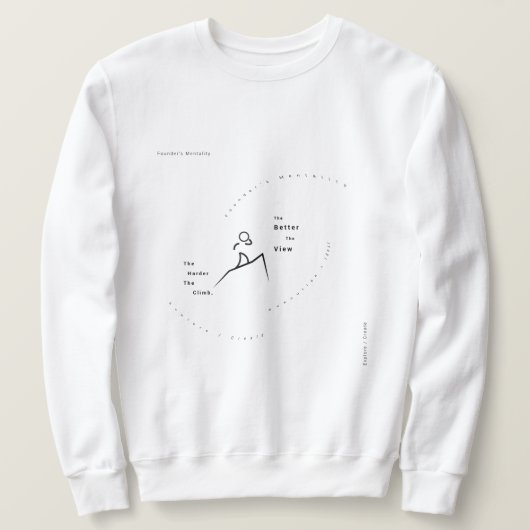 Minimalist Entrepreneur Sweatshirt Gear (Design voorkant)