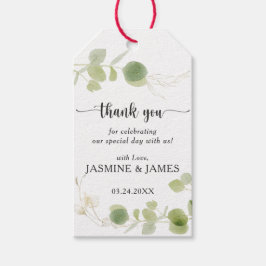 Minimalist Eucalyptus Botanical Wedding Thank You Cadeaulabel
