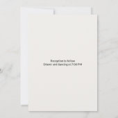 Minimalist Eucalyptus Greenery Wedding Invitation Kaart (Achterkant)