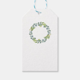 Minimalist Eucalyptus Wreath Wedding Gift Tags-10 Cadeaulabel