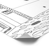 Minimalist European Street Illustration Poster (Hoek)