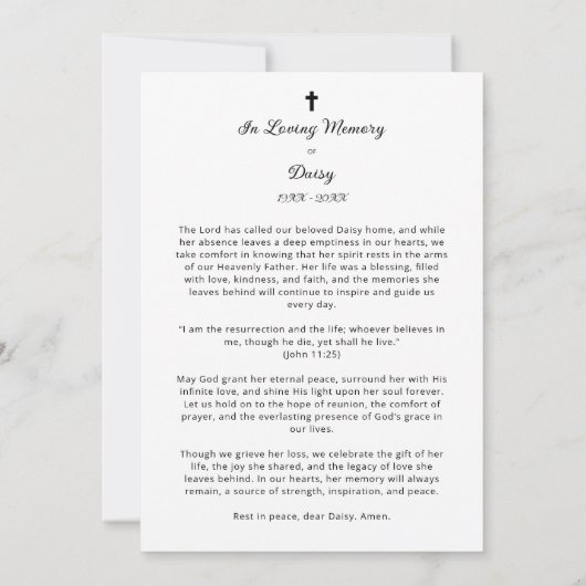 Minimalist Exquisite Floral Black & White Floral (Achterkant)