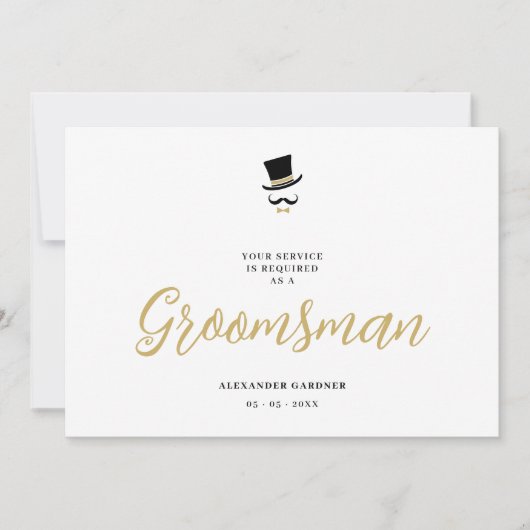 Minimalist Exquisite Gorgeous Script Groosman  Kaart (Voorkant)