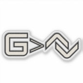 Minimalist Faith Symbol Sticker (Voorkant)