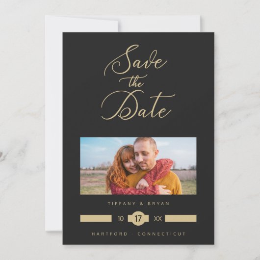 Minimalist Fancy Photo Golden Effect Typography (Voorkant)