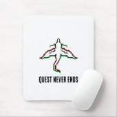 Minimalist Fantasy Dragon Art Muismat (Met muis)