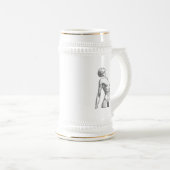 Minimalist Female Android Aesthetic Art - Bold Fut Bierpul (Voorkant rechts)