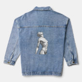Minimalist Female Android Aesthetic Art - Bold Fut Denim Jacket (Achterkant)