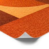 Minimalist Female Face Art Terracotta Abstract Geo Poster (Hoek)