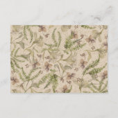 Minimalist Fern Wishing Well | Elegant Wedding Informatiekaartje (Achterkant)