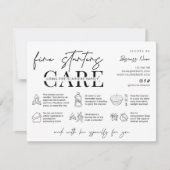 Minimalist Fire Starters Warning Instructions Card Bedankkaart (Voorkant)