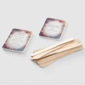 Minimalist Floral Christian Wedding Program Handwaaier (Niet-gemonteerd)