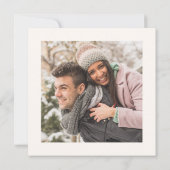 Minimalist Floral Echtgenote vrouw Valentijns kaar Kaart (Achterkant)