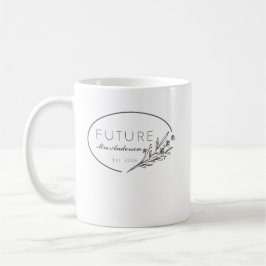 Minimalist Floral Future Mrs. Est 2026 Wedding  Koffiemok
