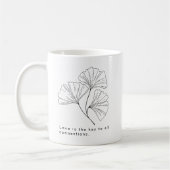 Minimalist Floral | Inspirational Heartfelt Quote Koffiemok (Links)