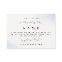 Minimalist Floral Jubileum Invitation Kaart