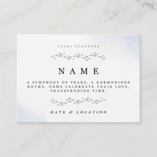 Minimalist Floral Jubileum Invitation Kaart