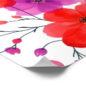 Minimalist Floral Line Art Wall Poster (Hoek)