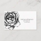Minimalist Floral Visitekaartje (Voorkant)