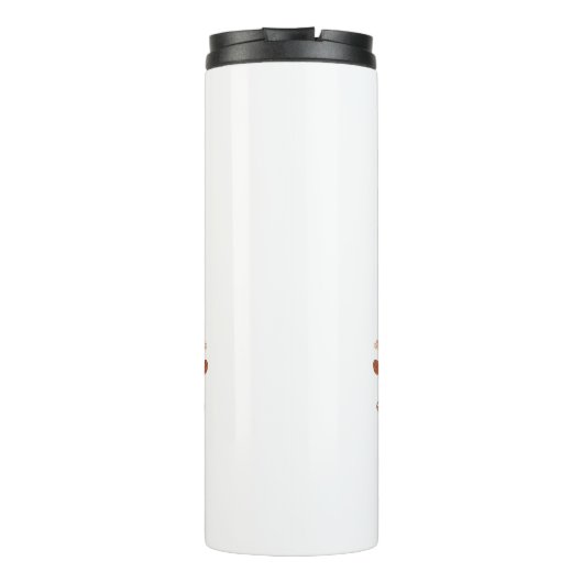 Minimalist Floral Wreath Positive Affirmation Thermosbeker (Achterkant)