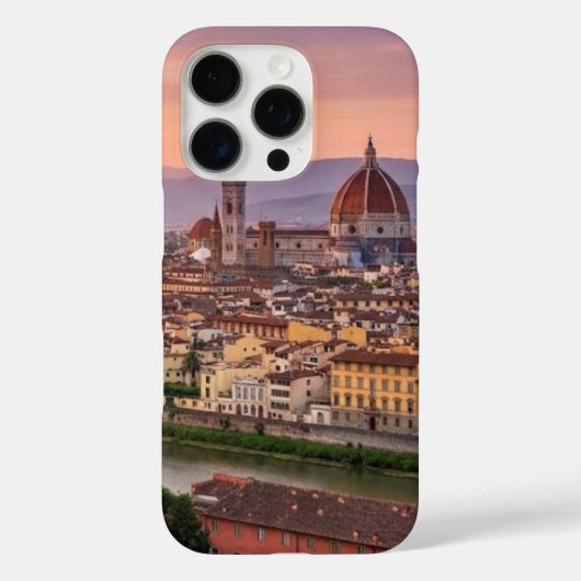Minimalist Florence Italy Aesthetic City View Case (Achterkant)