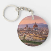 Minimalist Florence Italy Aesthetic Keychains Sleutelhanger (Voorkant)