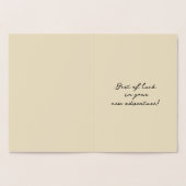 Minimalist Foil Goodbye Card for Coworker Folie Kaarten (Binnen)