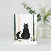Minimalist Forest Cat is een nieuw kattenras dat w Briefkaart (Staand voorkant)