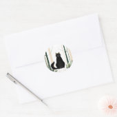 Minimalist Forest Cat is een nieuw kattenras dat w Ronde Sticker (Envelop)