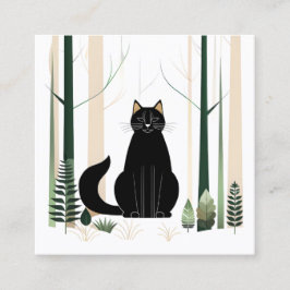 Minimalist Forest Cat is een nieuw kattenras dat w Vierkante Visitekaartje