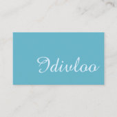 Minimalist Fresh Soft Blue White Professional Visitekaartje (Voorkant)