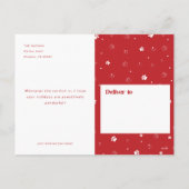 Minimalist Funny Dog Pet Arch Photo Christmas Feestdagenkaart (Achterkant)