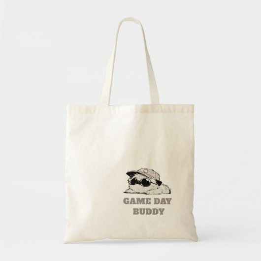 Minimalist Game Day Buddy Dog  Tote Bag (Voorkant)