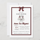 Minimalist Gender Neutral Chic Dalmation Invite Kaart (Voorkant)