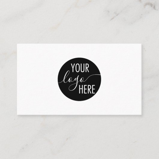 Minimalist Generic Professional Company Logo Visitekaartje (Voorkant)