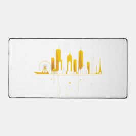 Minimalist Geometric City Skyline Silhouette  Bureaumat