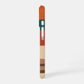 Minimalist Geometric Coffee Cup Scene iPhone 16 Hoesje (Linkerkant)