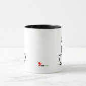 Minimalist Geometric Coffee Mug – Modern Cafe Art  Mok (Midden)