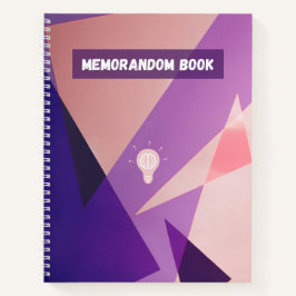 Minimalist geometric notebook notitieboek