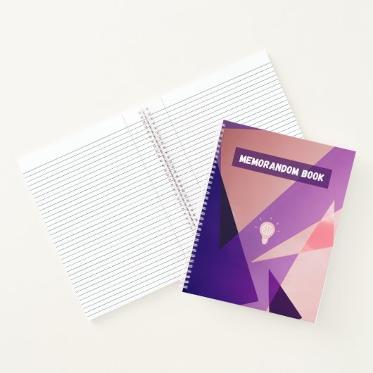 Minimalist geometric notebook notitieboek (Binnen)