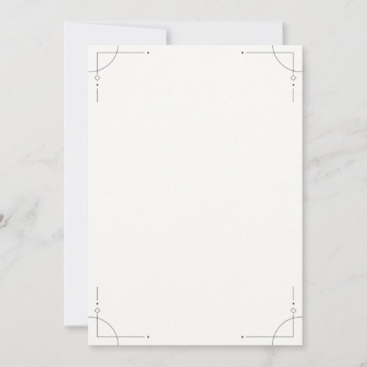Minimalist Geometric Save the Date (Voorkant)